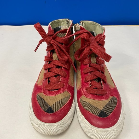Burberry 'Merrison' Kid's High Top Sneaker - Size 34